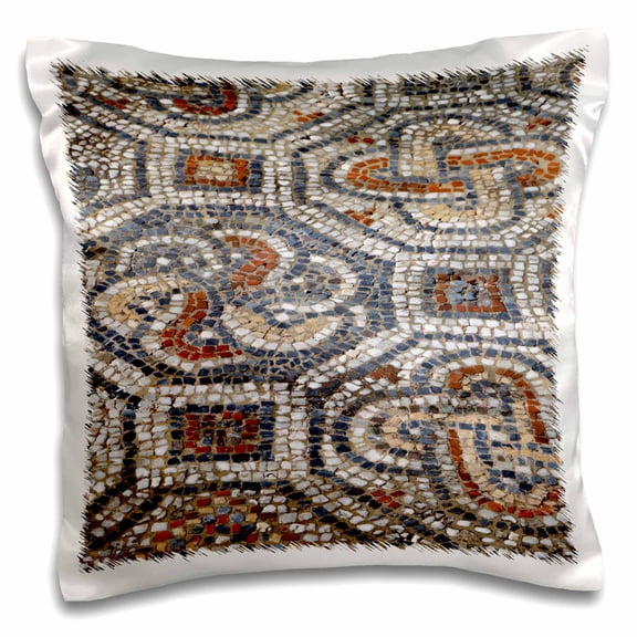 3drose, Turkey, Ephesus. Roman Mosaic Floor in Ancient City., 16x16 inch Pillow Case