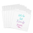 thumbnail image 1 of 3drose, Typography Glitter Quote Best Friends Forever, 6 Greeting Cards with Envelopes, 1 of 7