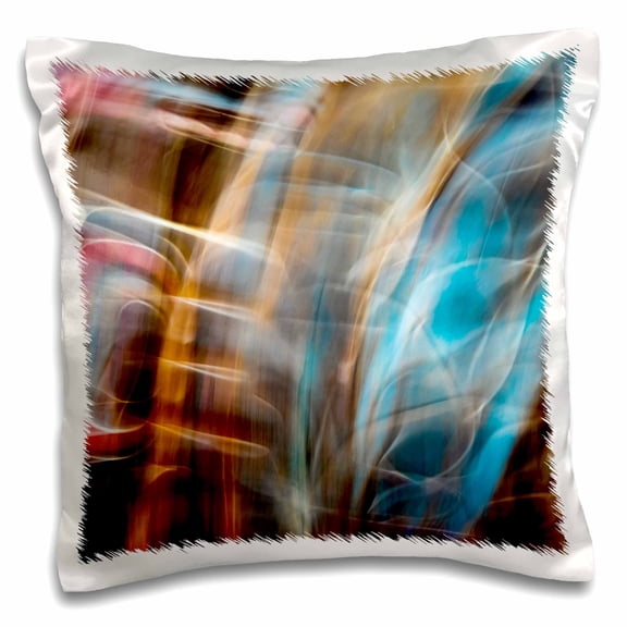 3drose, Usa, Alaska, Juneau. Blur of Clothing Worn by Native Americas., 16x16 inch Pillow Case