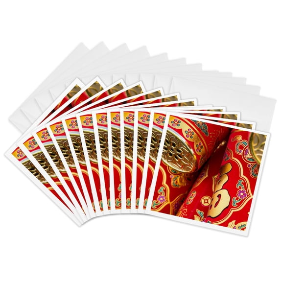 3drose, Usa, Arizona, Phoenix. Traditional Chinese Firecrackers., 12 Greeting Cards with Envelopes
