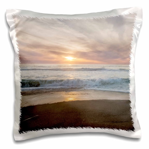 3drose, Usa, California, Point Reyes Seashore, Point Reyes Beach Sunset, 16x16 inch Pillow Case
