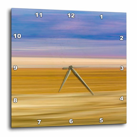 3drose, Usa, California, Trona Pinnacles. Motion Blur Abstract of Desert., 15x15 Wall Clock