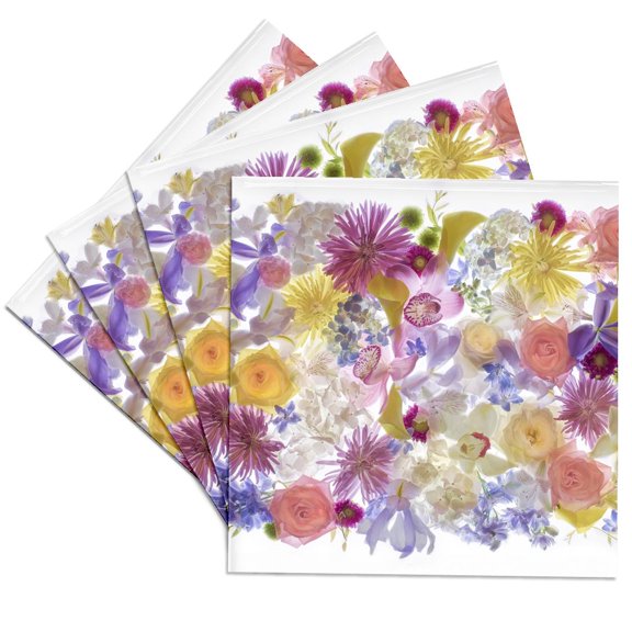 3drose, Usa, Florida. Floral Profusion., Set of 4 Ceramic Tile Coasters