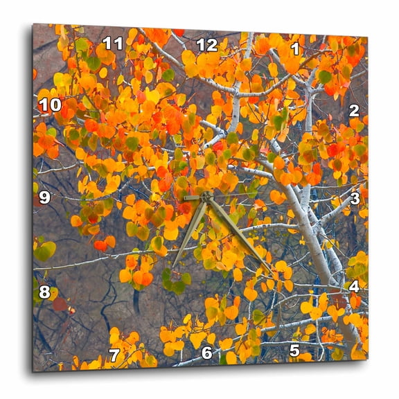 3drose, Usa, Idaho, Sawtooth National Forest, Aspen., 10x10 Wall Clock