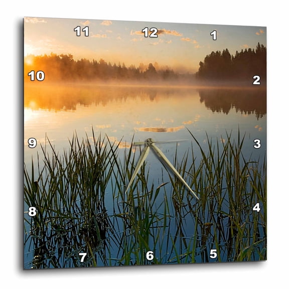 3drose, Usa, Idaho, Winchester Lake State Park, Lapwai Lake at Sunrise, 10x10 Wall Clock