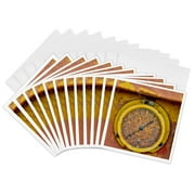 3drose, Usa, Oregon, Tillamook. Old Fire Truck. Colorful Gauges and Valves 3., 12 Greeting Cards with Envelopes