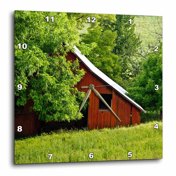 3drose, Usa, Washington, Barn - Us48 Rdu0151 - Richard Duval, 15x15 Wall Clock
