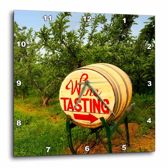 3drose, Usa, Washington, Lake Chelan. Spring Barrel, Winery - Us48 Rdu0470 - Richard Duval, 10x10 Wall Clock