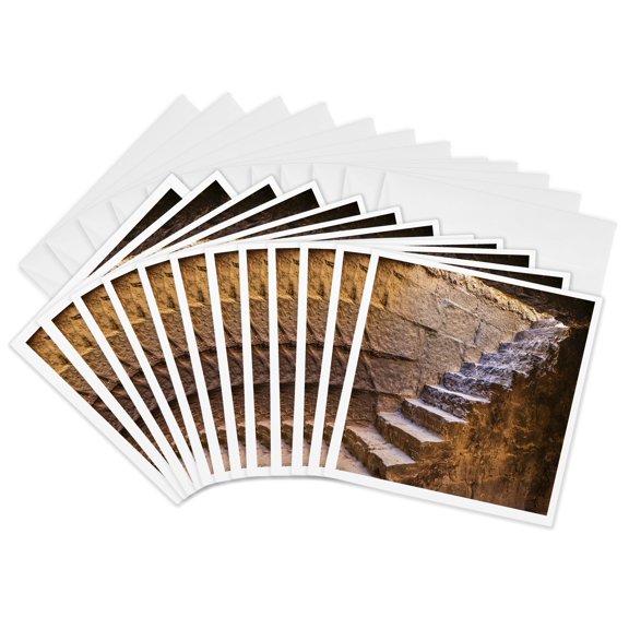 3drose, View of the Atlas Film Studio. Morocco, Ouarzazate Province., 12 Greeting Cards with Envelopes