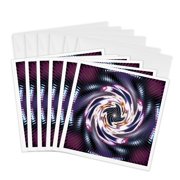 3drose, Volcano Eye Jewel, 6 Greeting Cards with Envelopes