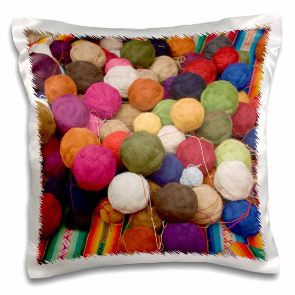 3drose, Yarn, Textiles, Chinchero, Cuzco, Peru - Sa17 Jme0139 - John and Lisa Merrill, 16x16 inch Pillow Case