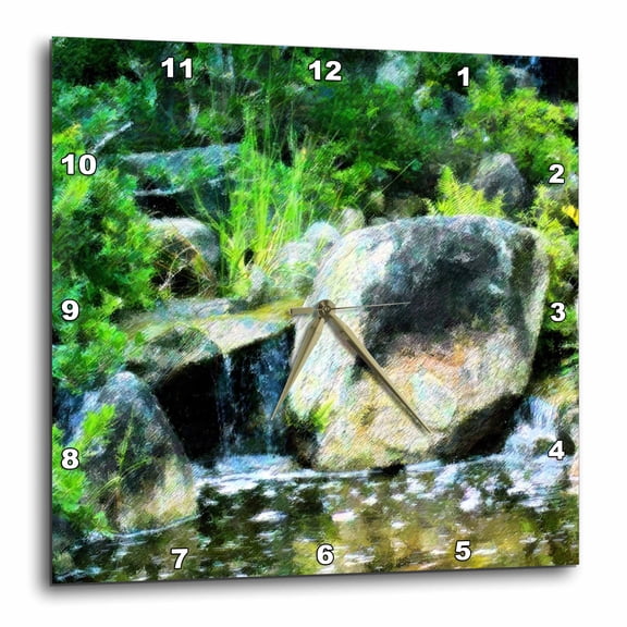 3drose, Zen Garden, 15x15 Wall Clock