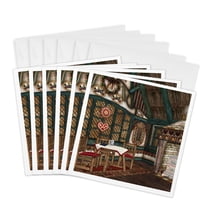 3drose, a Fairytale Gingerbread House, 6 Greeting Cards with Envelopes
