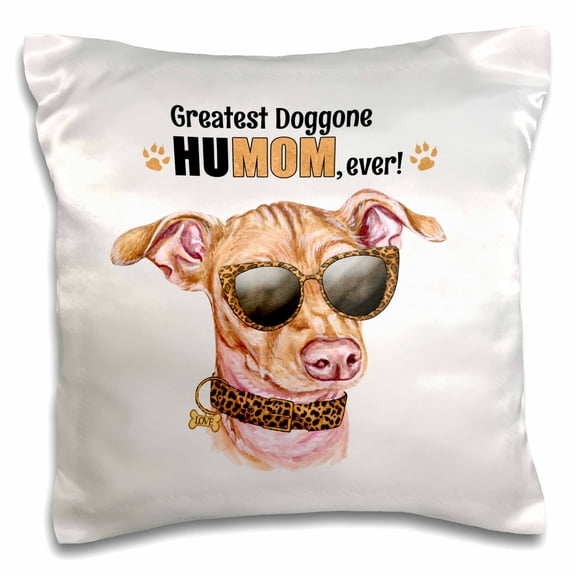 3drose, a Mothers Day Chiweenie Dachshund and Chihuahua Mix for Mom, 16x16 inch Pillow Case
