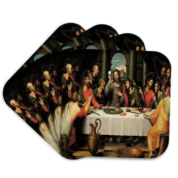 3drose, the Last Supper by Juan De Juanes, Set of 4 Coasters - Soft