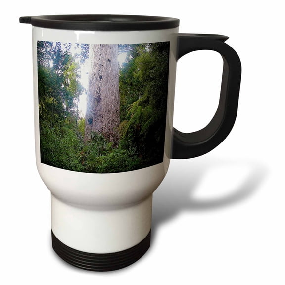 3drose, the Oldest Kauri Tree in New Zealand Tane Mahut2000 Years Ago Approximately During Life of Christ, 14oz Stainless Steel Travel Mug