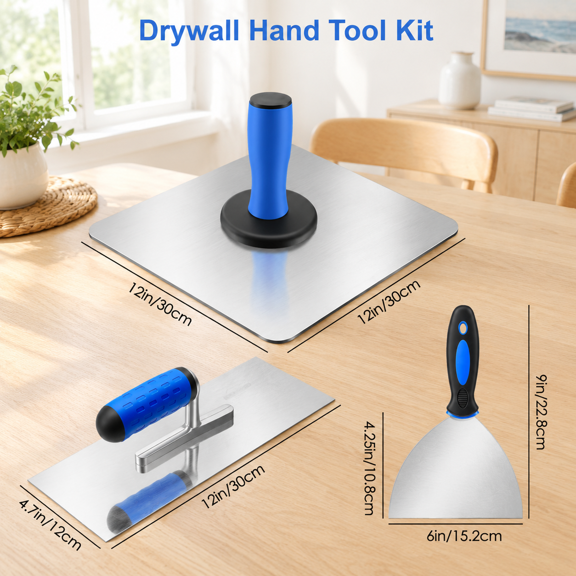 3drywall Mud Hawk Kit For Taping Stucco & Plaster