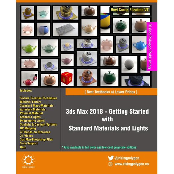 3ds Max 2018 - Getting Started with Standard Materials and Lights (Paperback)