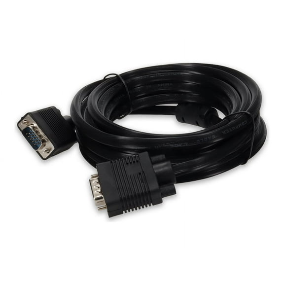 3ft (1m) VGA Male to VGA Male Cable Black - 3 ft VGA Video Cable for Video Device - First End: 15-pin HD-15 - Male - Second End: 15-pin HD-15 - Male - Supports up to 1920 x 1200 - Black - 1