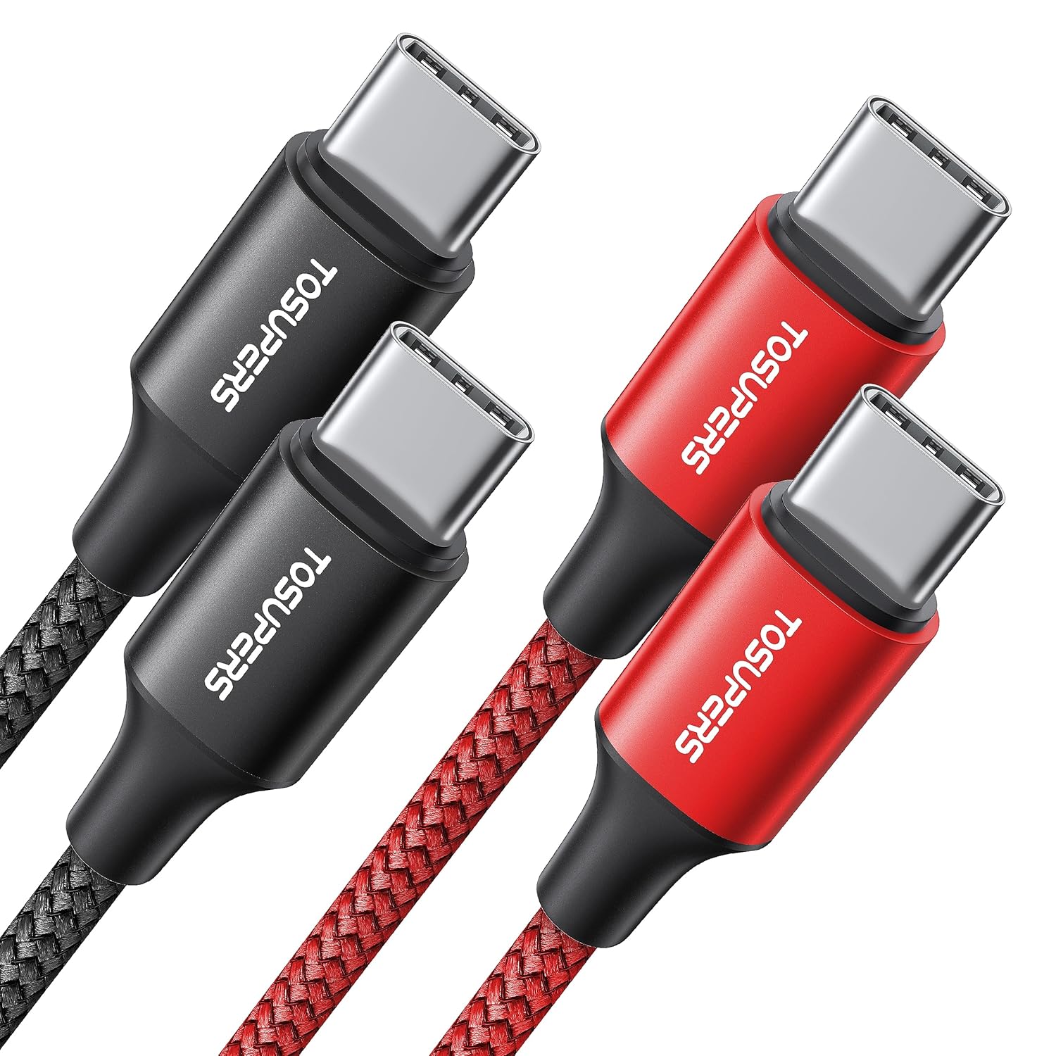 3ft, 2Pack USB C to USB C Cable Fast Charging 60W, PD Type C Charger