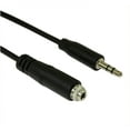 thumbnail image 1 of 3ft 3.5mm Mini-Stereo TRS Male to Female Panel-Mount Extension Cable, 1 of 2