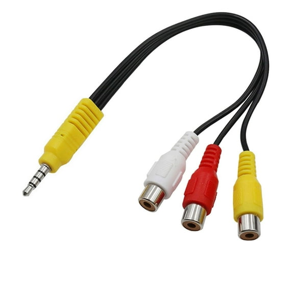 3ft 3 RCA Component Video Adapter Cable for TCL TV Audio Stereo Male to 3 Female Jack Connector