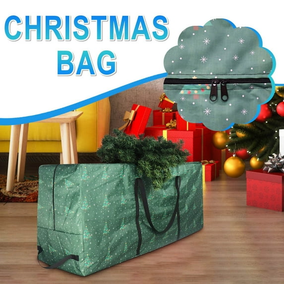 3ft/4ft Christmas Tree Storage Bag, Heavy Duty Extra Large Artificial Christmas Tree Bag with Reinforced Handles and Dual Zippers Wide Opening