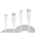 thumbnail image 1 of 3ft and 6ft Long USB-C Cables for Motorola Moto G Play (2023) Phone - Fast Charge TYPE-C Cord Power Wire Data Sync High Speed Compatible With Moto G Play (2023), 1 of 6