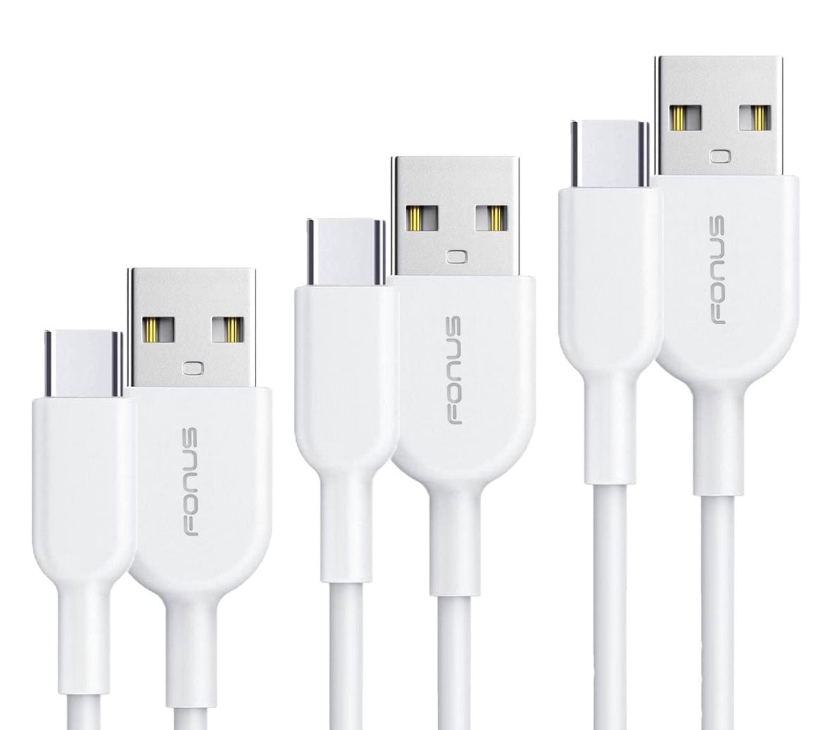3ft, 6ft and 10ft Long USB-C Cable Compatible With Motorola Moto G Play (2021,2023,2024,2026) - Fast Charge TYPE-C Cord Power Wire Sync High Speed