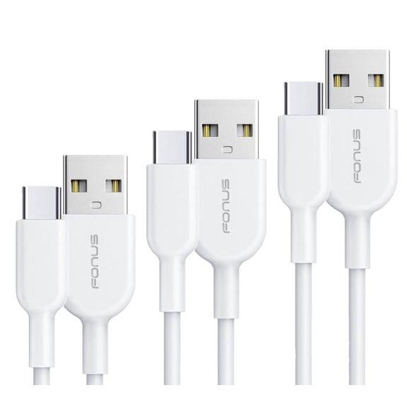 3ft, 6ft and 10ft Long USB-C Cable Compatible With iPhone 16e/17e - Fast Charge TYPE-C Cord Power Wire Sync High Speed
