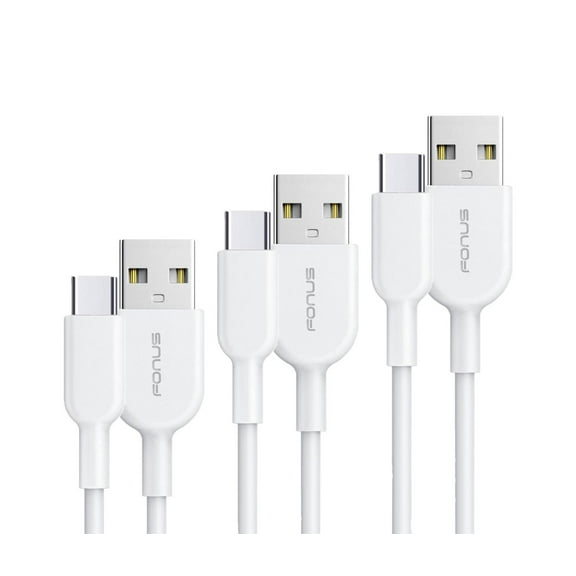 3ft, 6ft and 10ft Long USB-C Cable for Nokia G90/G100 - Fast Charge TYPE-C Cord Power Wire Sync High Speed for Nokia G90/G100