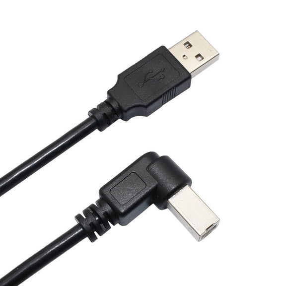 3ft Angle HP PSC All-in-One Printer USB 2.0 Cable Cord A-B, Black