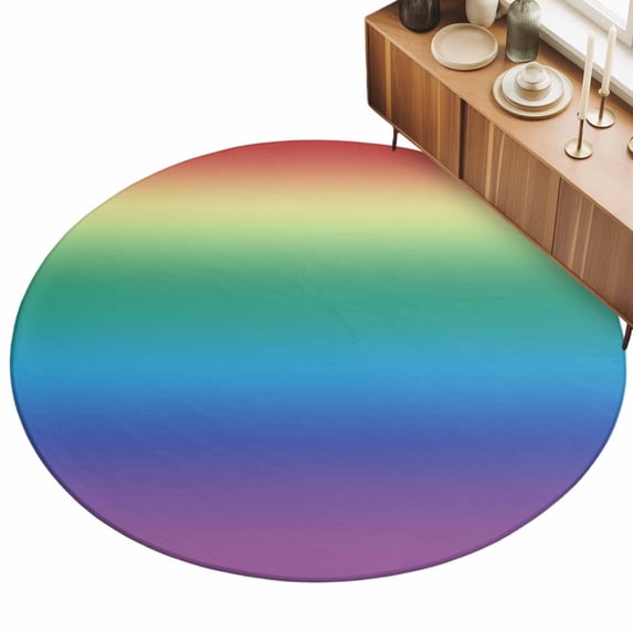 3ft Area Rug,Multicolor Rainbow Abstract Colored Gradient Washable Large Rugs Soft Non-Slip Floor Rug Ombre Art Non-Shedding Indoor Carpets for Living Room Bedroom Home Office Nursery