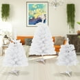 thumbnail image 1 of 3ft Artificial Christmas Tree, Realistic Premium Spruce Hinged Full Christmas Tree with 796 Branch Tips Holiday Xmas Tree with LED Lights and Foldable Base for Home Party Office Decoration(), 1 of 9