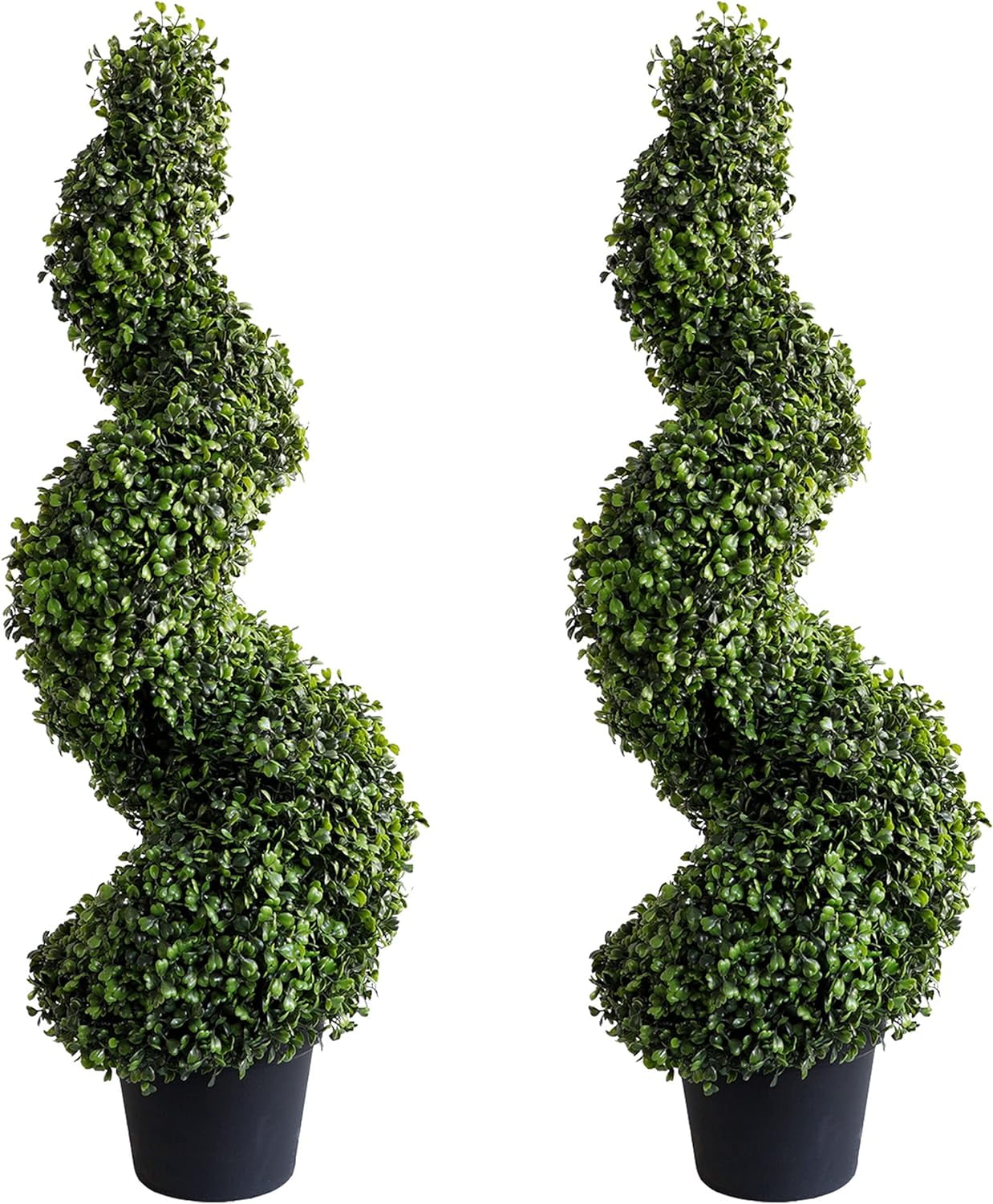 3ft Artificial Spiral Topiary,Faux Topiary Tree,Artificial Boxwood