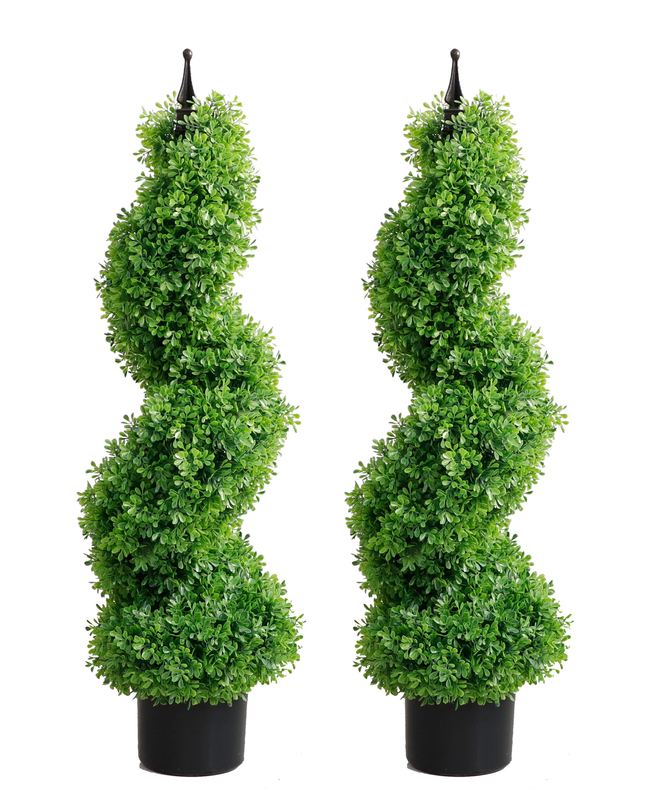 3ft Artificial Spiral Topiary,Faux Topiary Trees,Artificial Boxwood