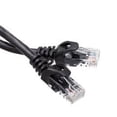 thumbnail image 1 of 3ft Black Cat6 Finger Boot Patch Cable, 1 of 3