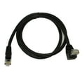 thumbnail image 1 of 3ft Cat6 ANGLED-DOWN Ethernet RJ45 Patch Cable, NON-BOOTED, BLACK, 1 of 2