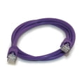 thumbnail image 1 of 3ft Cat6 Ethernet RJ45 Patch Cable, Stranded, Snagless Booted, PURPLE, 1 of 2