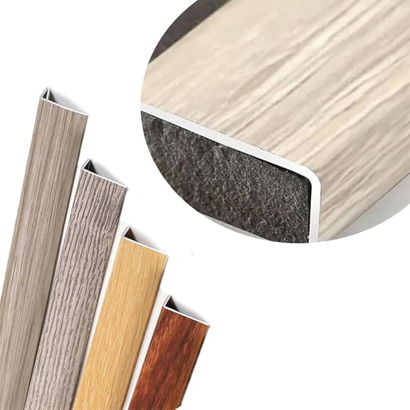 3ft L Molding Stair Nosing Edge Trim: Wood Grain Stair Nose Transition Strip Large Stair Nosing Edge Trim Aluminum for Vinyl Flooring/Tile Step, Threshold Transition Strip, 900 * 30 * 20mm (A5)