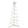 thumbnail image 1 of Northlight 3ft LED Lighted Spiral Cone Tree Outdoor Christmas Decoration - 36" White, 1 of 6
