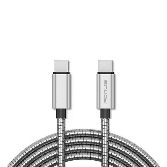 3ft Metal PD Cable for Kyocera DuraXE Epic/DuraForce Pro 2/DuraSport 5G - Type-C to USB-C Charger Cord Power Wire Sync Long for Kyocera DuraXE Epic/DuraForce Pro 2/DuraSport 5G