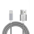 thumbnail image 1 of 3ft Metal USB Cable for T-Mobile REVVL 5G/4/Plus Phones - Type-C Charger Cord Power Wire USB-C Fast Charge P6Q Compatible With T-Mobile REVVL 5G/4/Plus Models, 1 of 6