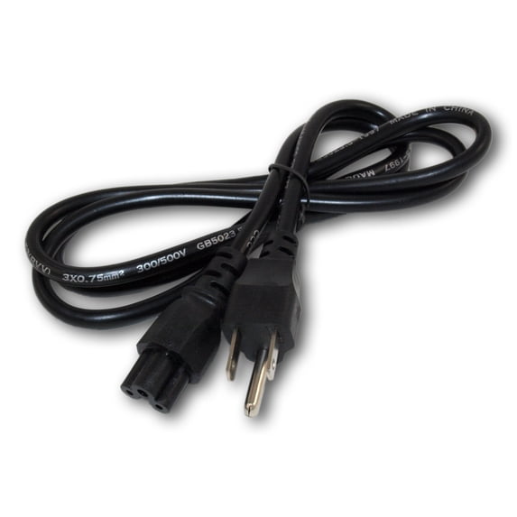 3ft Mickey Mouse Cord (NEMA 5-15P to C5 Plug), 18AWG, Black