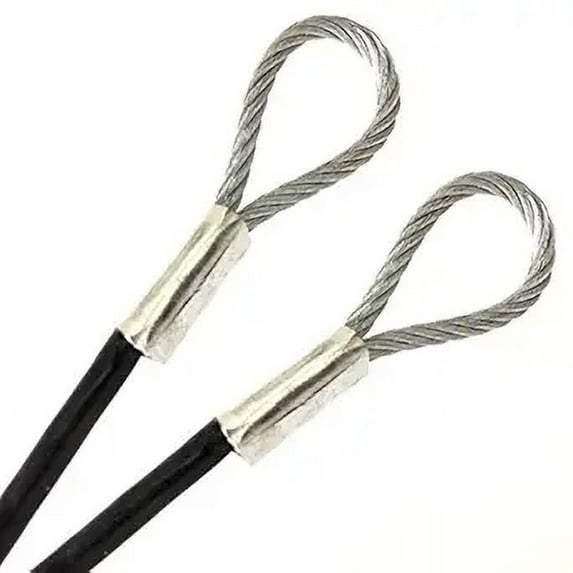 3ft Order To Size 3/16 Galvanized Steel Cable BLACK Vinyl Coated To 1/4 Made To Order In USA