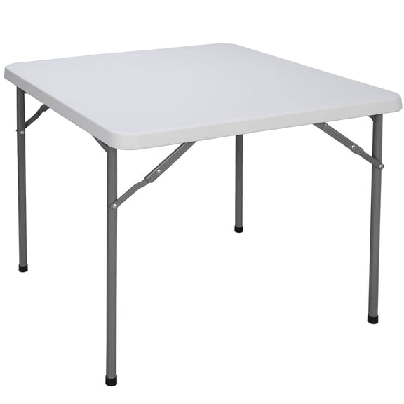 3ft Portable Plastic Folding Table Square Card Table Indoor Outdoor Dining Party