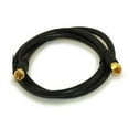 thumbnail image 1 of 3ft RG6 QUAD SHIELD Black HI-BANDWIDTH Coax Cable F-type Gold Plated, 1 of 2