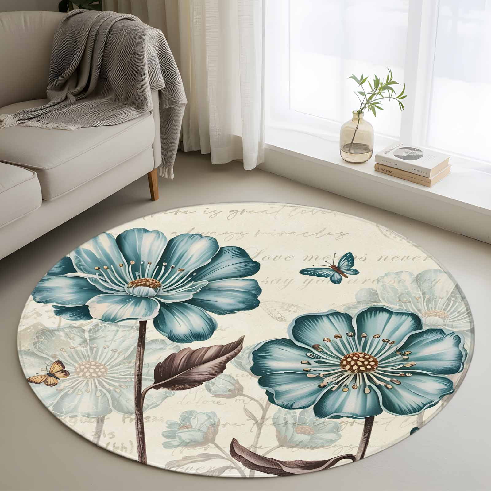 3 Ft Round Rugsnull