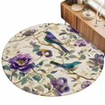 3ft Round Rug Farmhouse Flowers Area Rugs for Living Room Bedroom ...