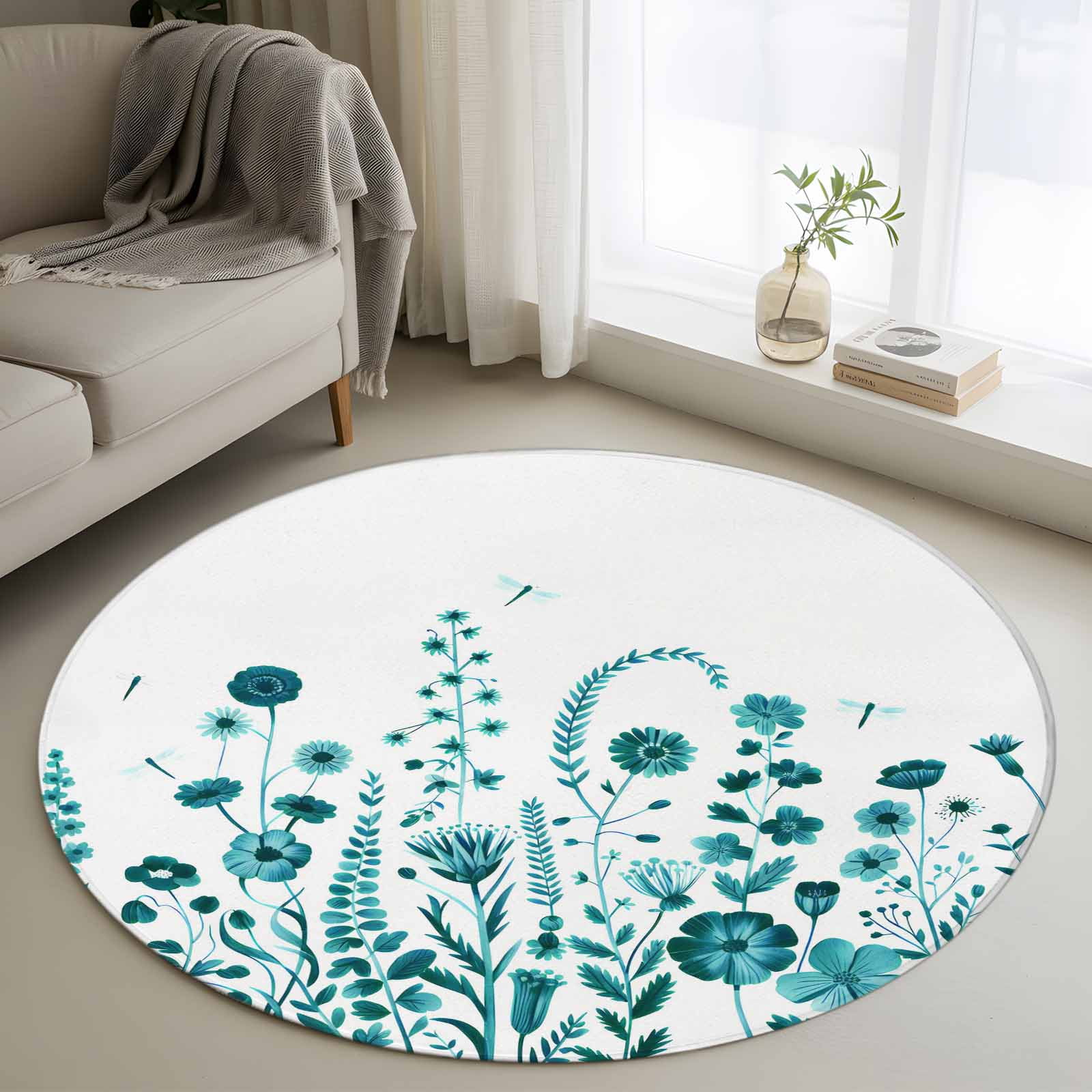 3 Ft Round Rugsnull